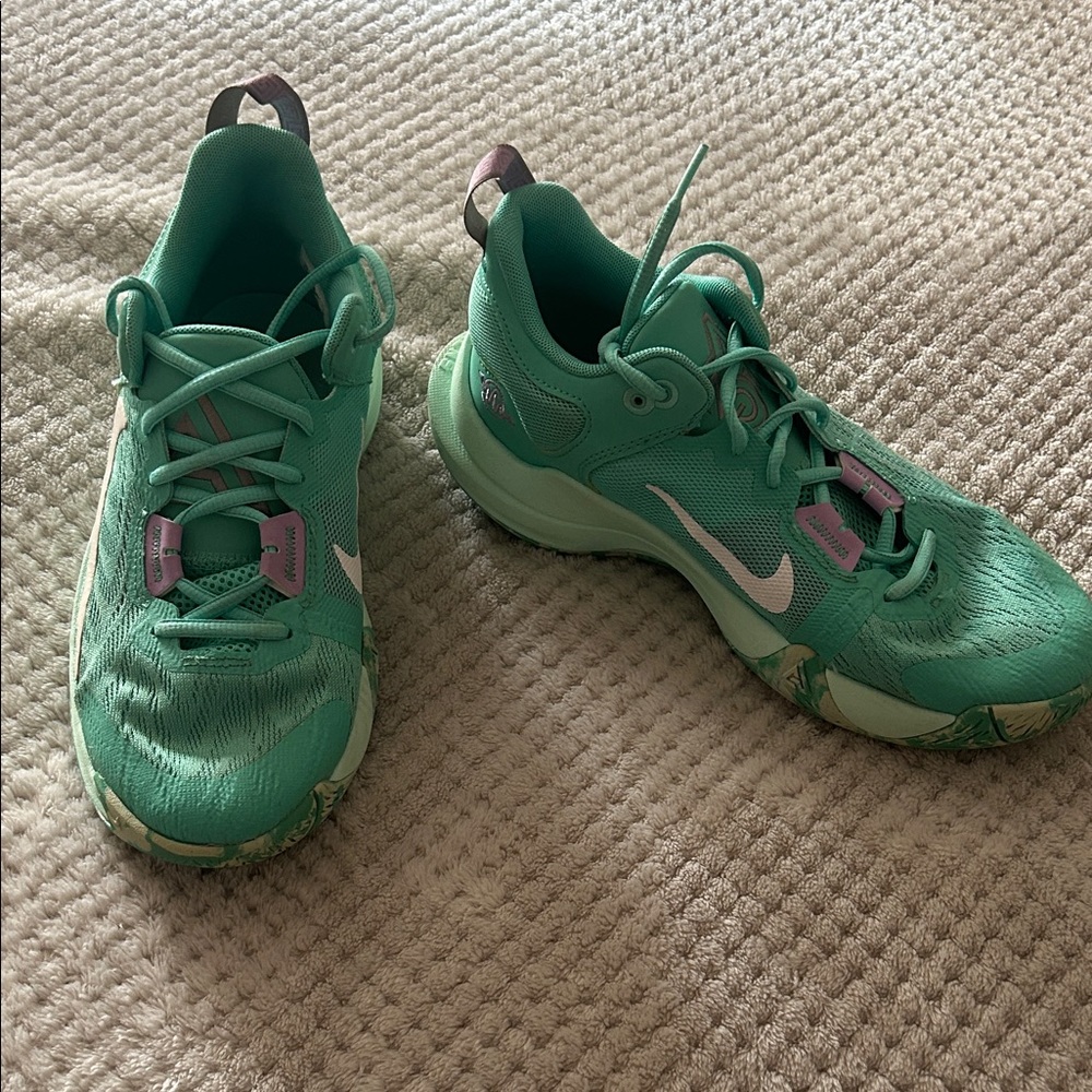 Nike Teal and Lavender Running Shoes